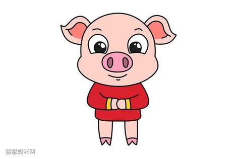 画猪简笔画简单又漂亮彩色小猪简笔画怎么画漂亮彩色猪猪侠怎么画猪猪