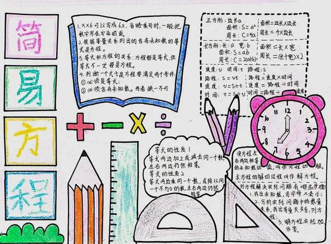 数学文化节五年级数学手抄报五年级数学手抄报
