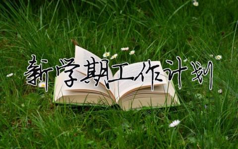 新学期工作计划 团支部新学期工作计划 19篇